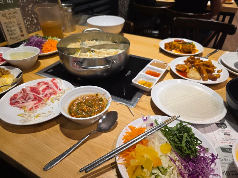 청량리 롯데 백화점 로운 샤브샤브