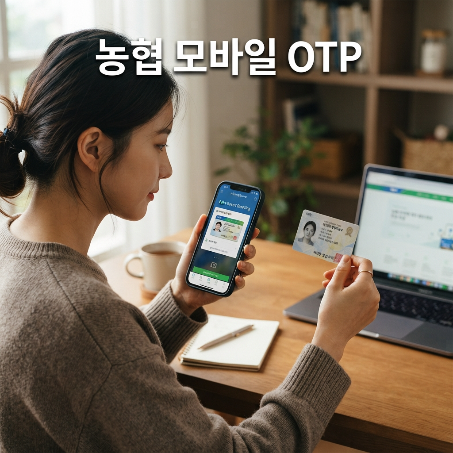 3분컷! 농협 모바일 OTP, 은행 없이 집에서 발급받는 비대면 방법 (수수료 0원)