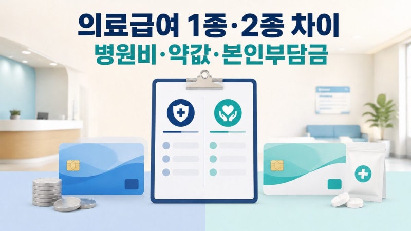 의료급여 1종·2종 병원비 얼마나 다를까? 입원비·약값·의뢰서까지