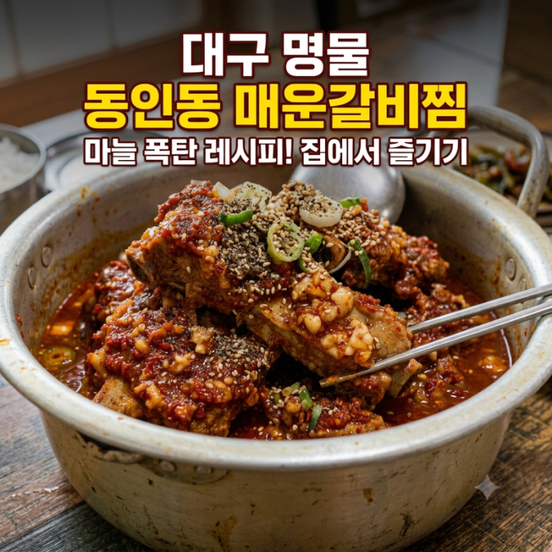 대구 유명 마늘폭탄 매운갈비찜