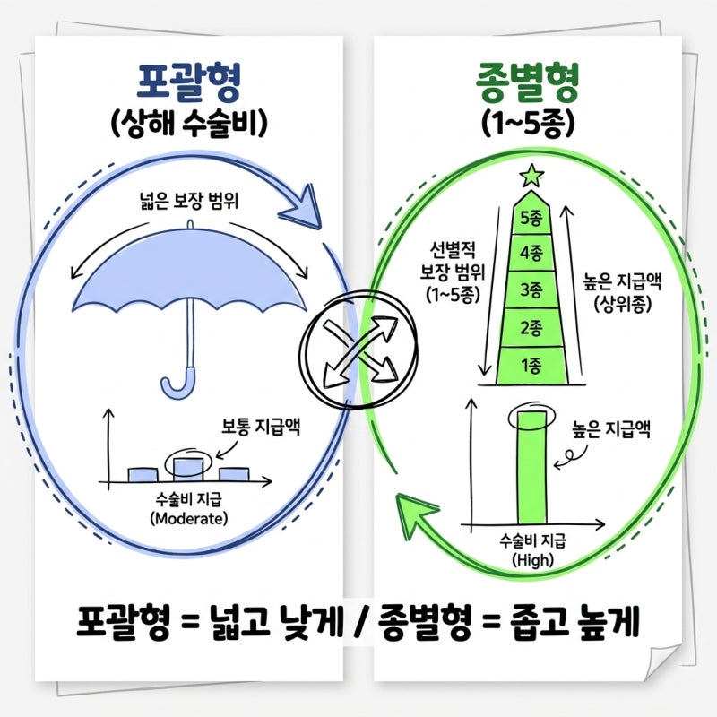 상해 수술비 vs 종별수술비 — 약관 모르면 보험금 손해 봅니다