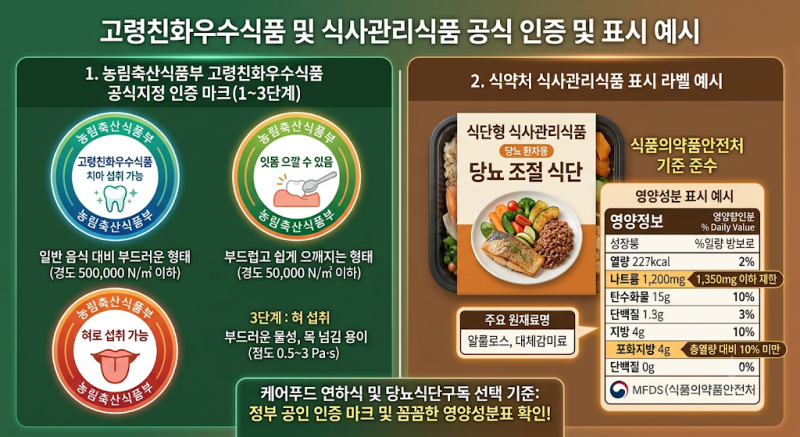 케어푸드 연하식 당뇨식단구독 선택 기준과 식단표 확인법