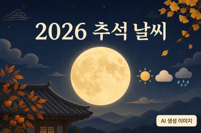 2026년 추석 날씨 어떨까? 이전 추석 기온·비와 최신 예보 확인