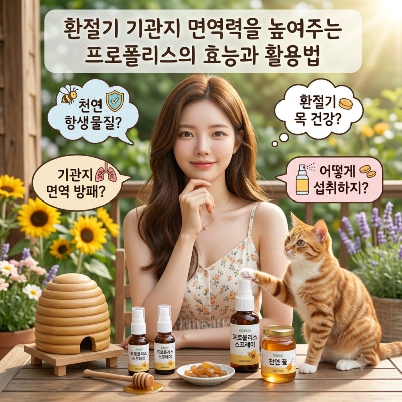 환절기 기관지 면역 챙겨주는 프로폴리스 효능과 복용법