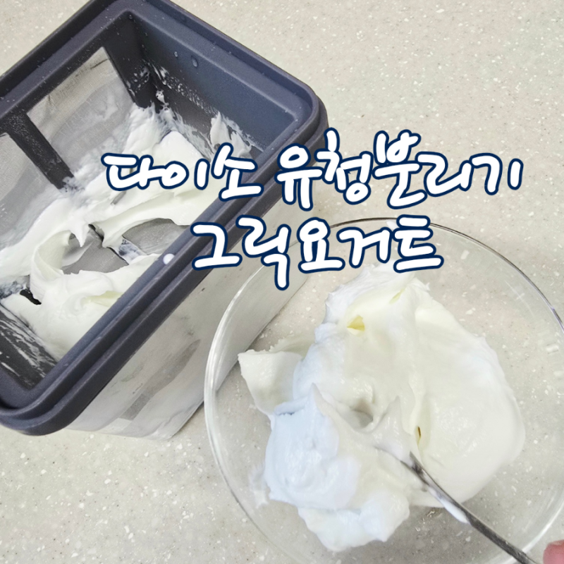다이소 유청분리기 그릭요거트 만드는법