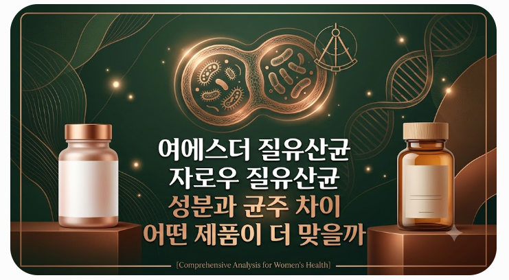 여에스더 질유산균 자로우 질유산균 성분과 균주 차이 어떤 제품이 더 맞을까