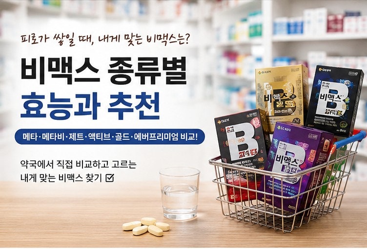 비맥스 종류별 효능과 추천｜메타·메타비·제트·골드 차이 한눈에 알아보기