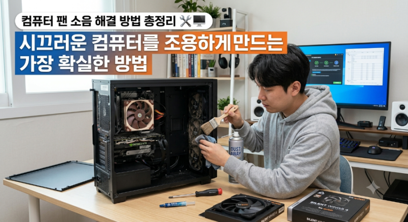 컴퓨터 팬 소음 해결 방법 총정리 ️ | 시끄러운 컴퓨터를 조용하게 만드는 가장 확실한 방법