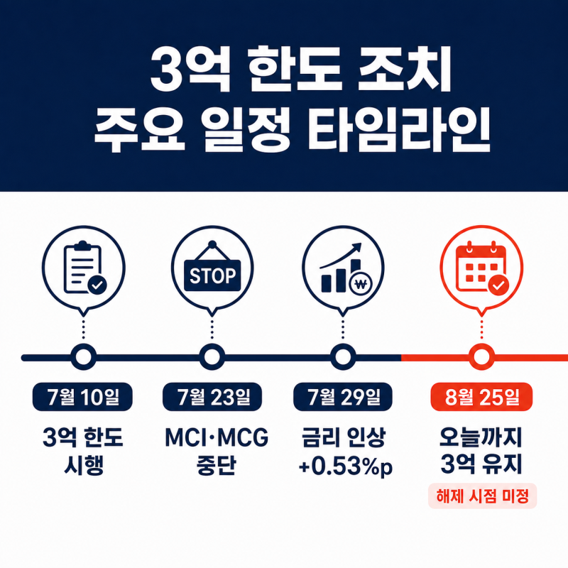 주담대 한도 완화 언제 되나 — 은행별 8월 현황 정리