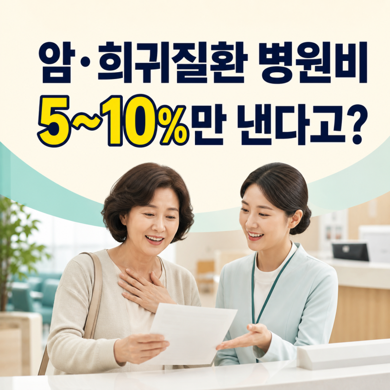 암·희귀질환 병원비, 정말 5~10%만 내도 될까? 2026 건강보험 산정특례 대상과 신청방법