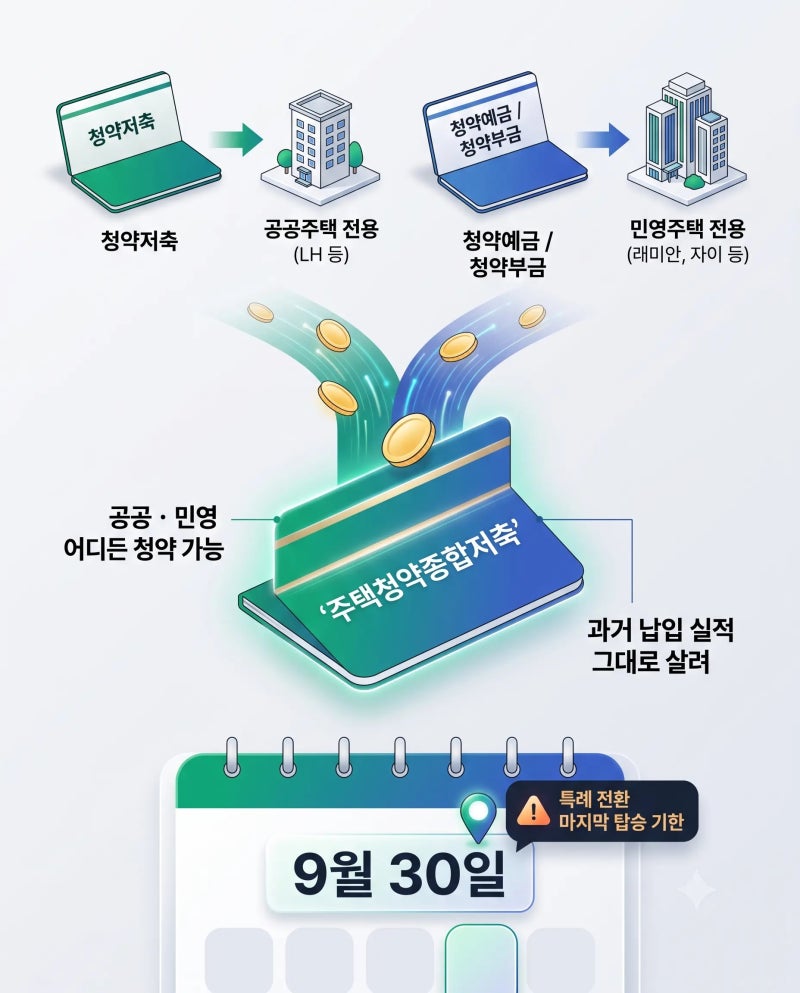 주택 청약통장 함부로 바꾸면 큰일 나는 진짜 이유, 9월 30일 마감! (자녀 증여권 소멸 주의)