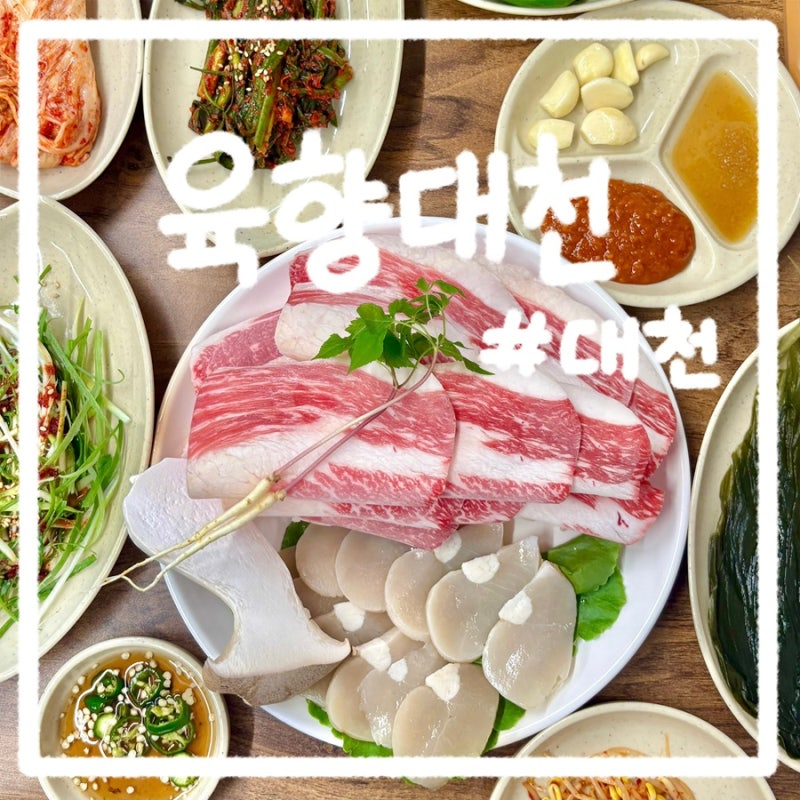 대천 해수욕장 맛집 육향대천｜한우투쁠 차돌박이와 키조개 생관자, 보령 현지인 맛집 솔직 ....