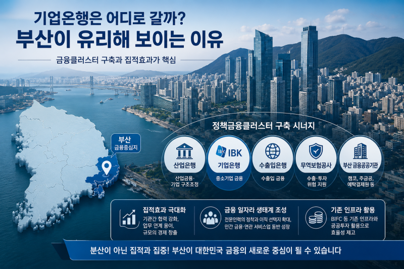 기업은행은 어디로 갈까…부산이 유리해 보이는 이유