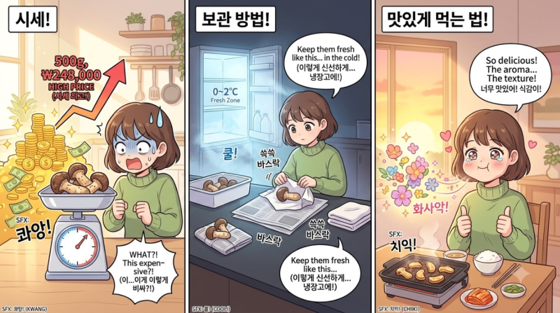 자연산 송이버섯 시세와 완벽 보관·조리법 총정리