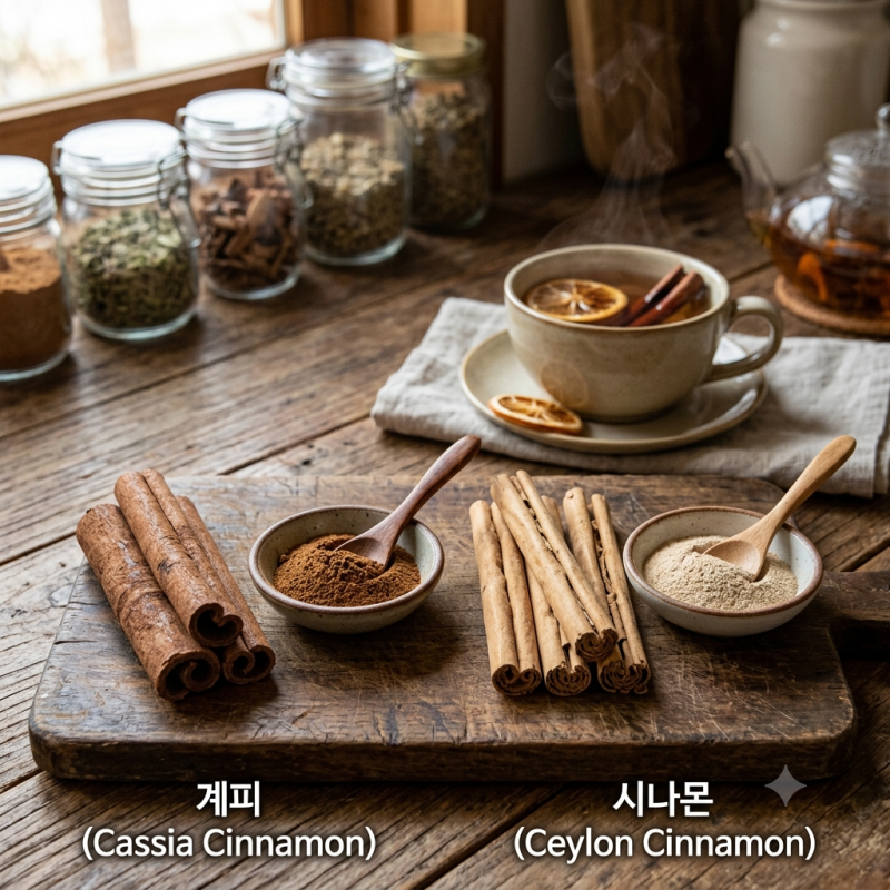 계피 시나몬 차이, 맛부터 종류와 효능까지 비교