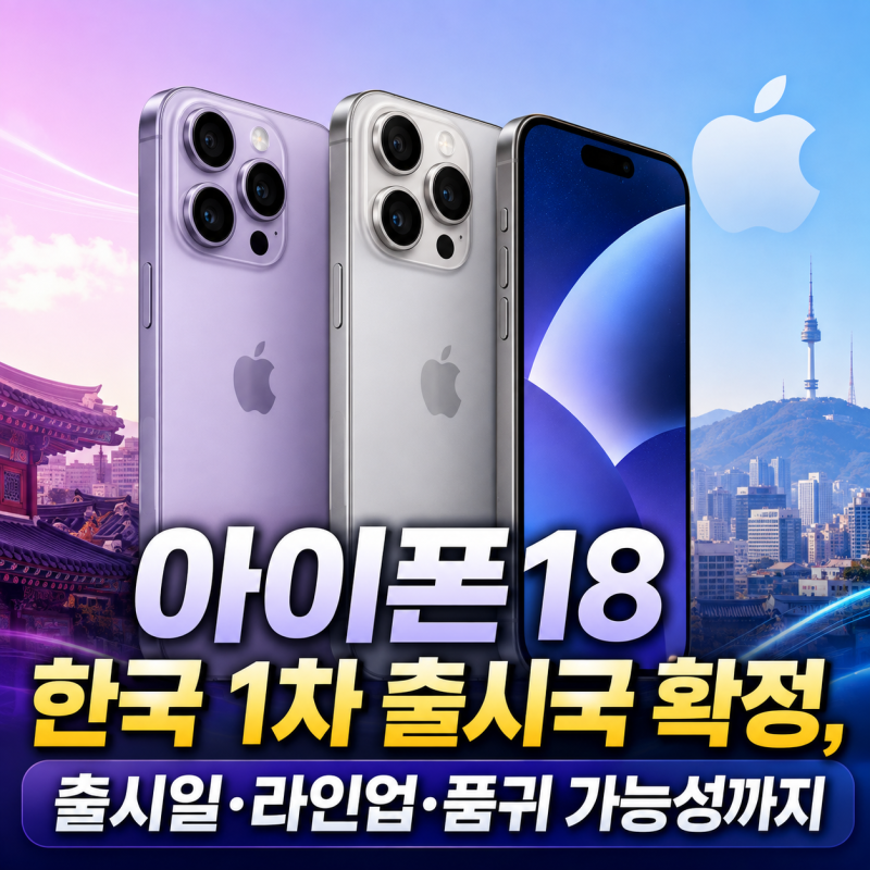 아이폰18 한국 1차 출시국 확정, 출시일·라인업·품귀 가능성까지