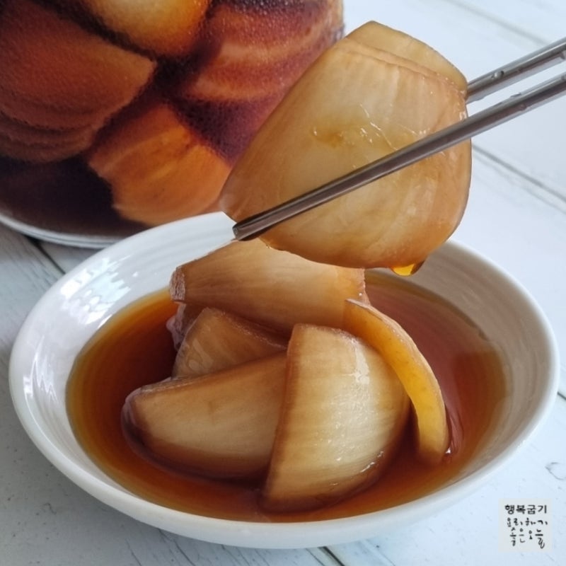 저당 양파장아찌 만드는법 설탕없는 비율, 장아찌 간장 재활용은?