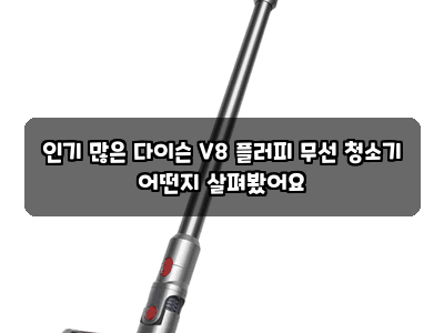 인기 많은 다이슨 V8 플러피 무선 청소기 어떤지 살펴봤어요