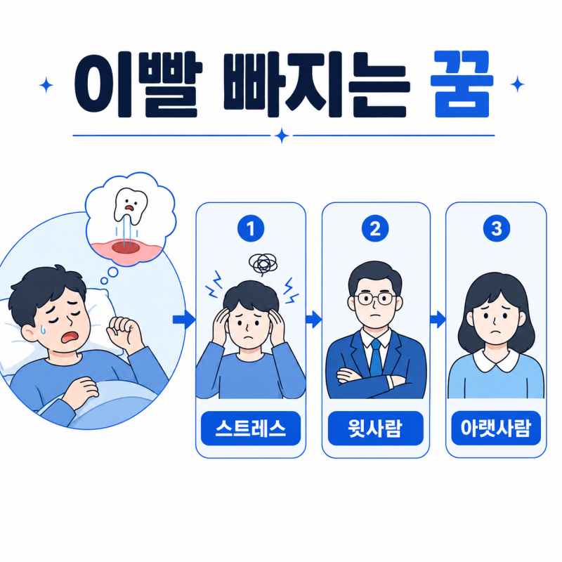 이빨 빠지는 꿈 진짜 흉몽일까? 당황스러운 꿈해몽 완벽 풀이