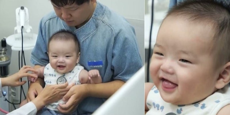 "주사도 안 울어" 곽튜브 아들 태산 8.3kg 인증에 육아맘들 "효자 맞네"…4개월 만에 이런 반응....