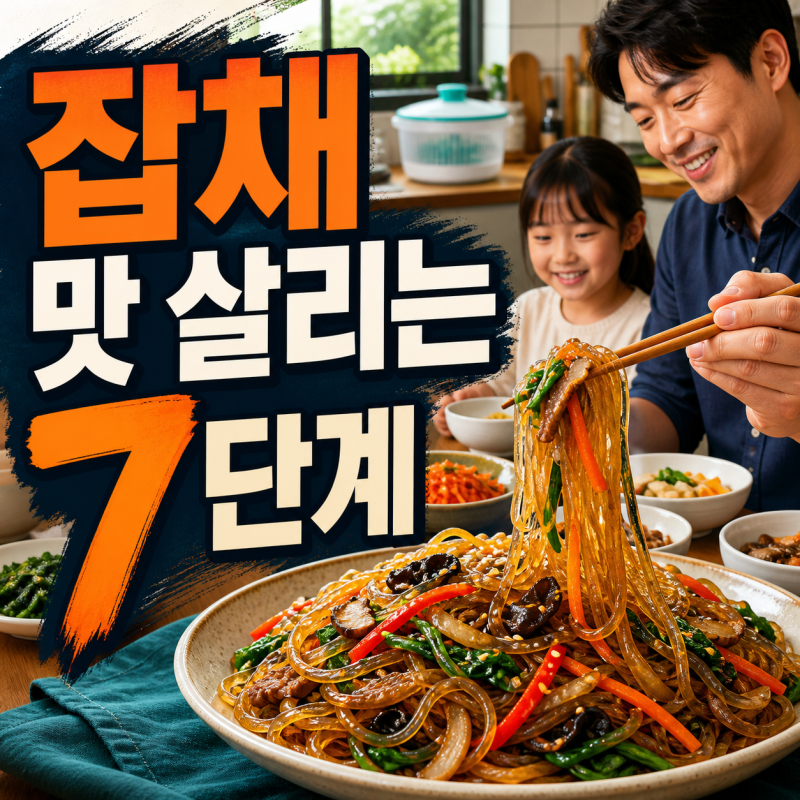 잡채 황금레시피 베스트 7 손질·물기·볶기 요령