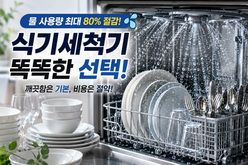 식기세척기 vs 손설거지 물·전기세 실제 비교: 누진세 반영한 한 달 유지비 계산법