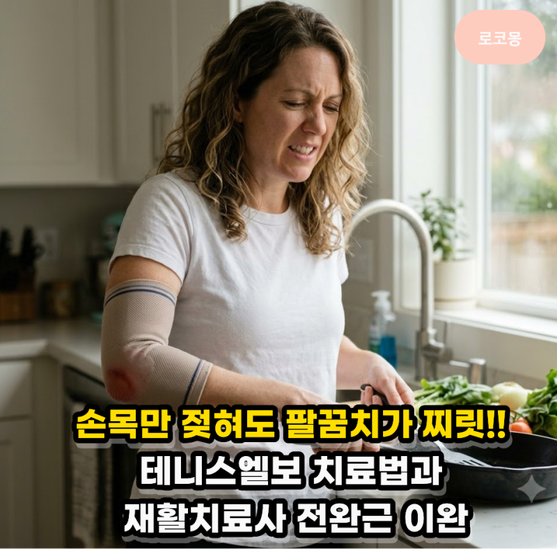 손목만 젖혀도 팔꿈치 바깥쪽이 찌릿할 때 파스 대신 해야 할 1분 교정