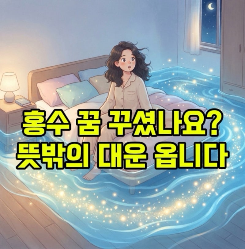 "집에 물이 바다처럼 차오르면?" 물에 빠지는 꿈 & 홍수 꿈의 반전 진짜 의미 3가지