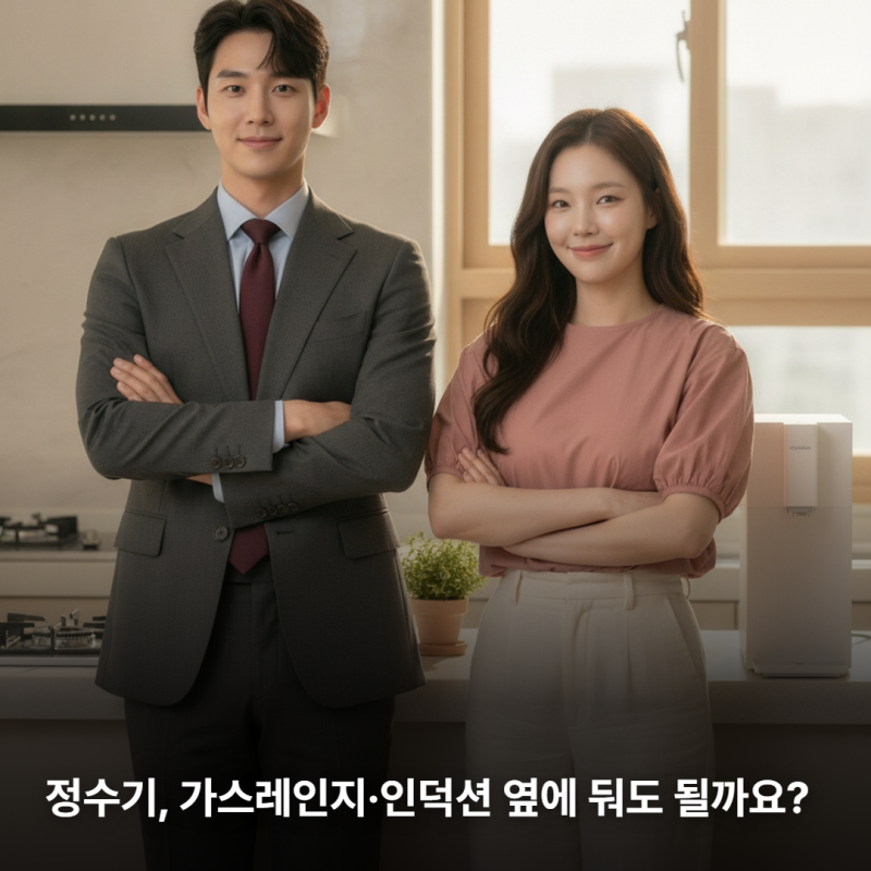 정수기 가스레인지·인덕션옆에 둬도 될까? 설치 위치 완벽정리