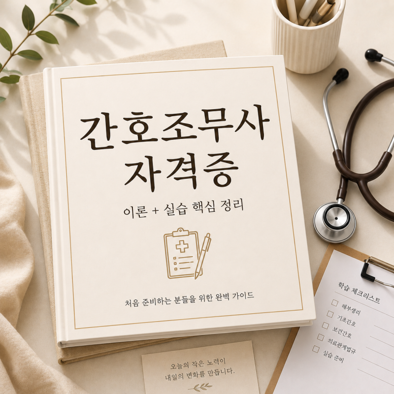 처음 준비한다면 이것부터 보세요, 간호조무사 자격증 완전정리