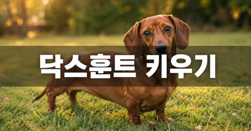 닥스훈트 성격과 수명, 강아지 허리디스크부터 털관리까지 키우기 전 알아야 할 것