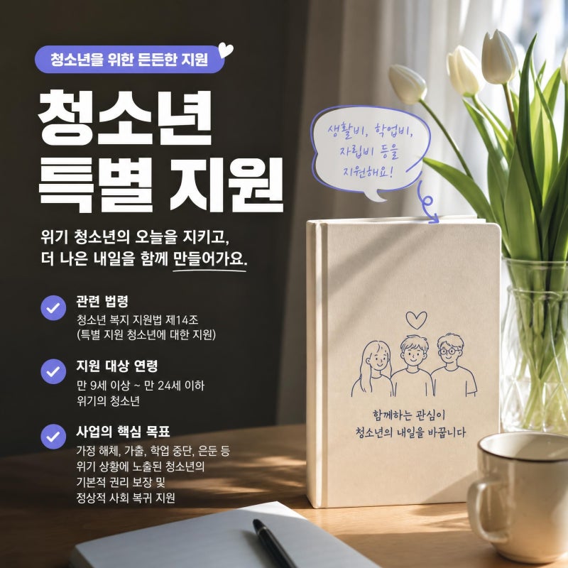 [2026 최신] 청소년 특별 지원 자격 조건·신청방법 완벽 가이드(지원금 혜택 총정리)