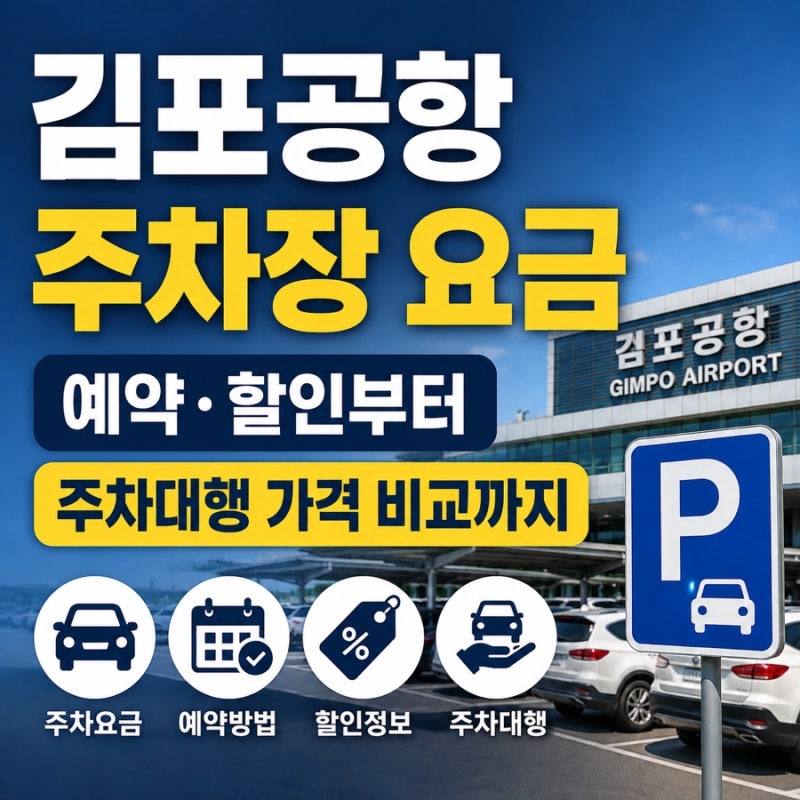김포공항 주차장 요금, 예약·할인부터 주차대행 가격 비교까지