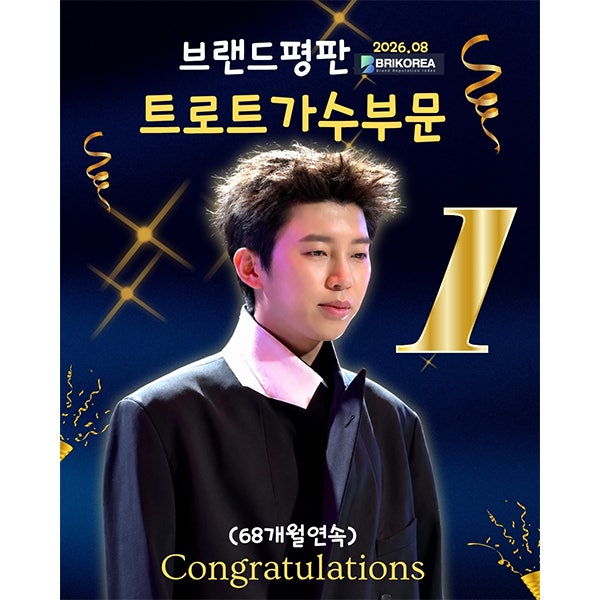 임영웅, 2026년 8월 트로트 가수 브랜드평판 68개월 연속 1위