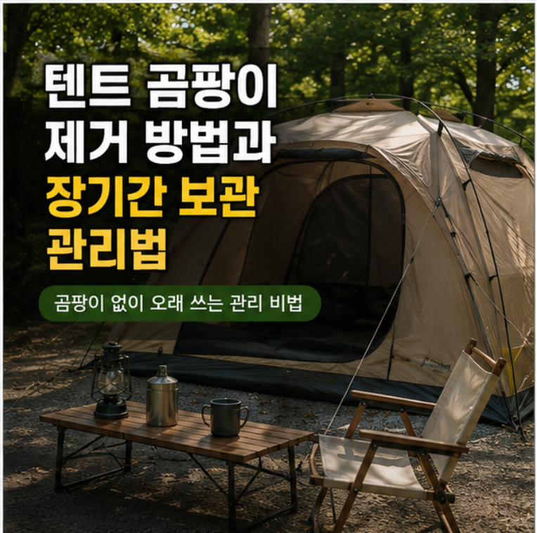 텐트 곰팡이 제거 방법과 장기간 보관 전 관리법