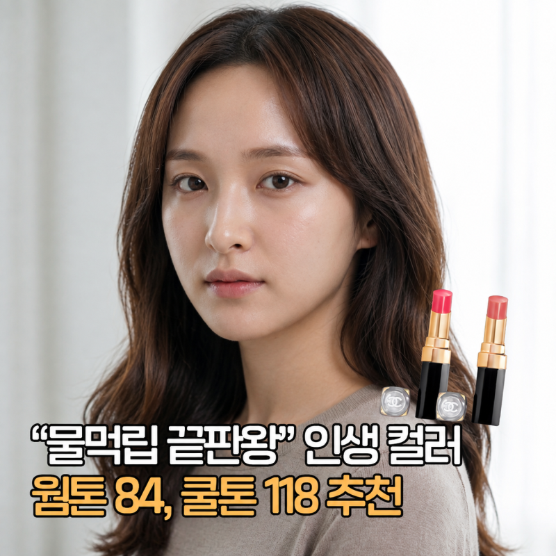 샤넬 립스틱 매번 고민하시나요? 웜톤 쿨톤 실패 없는 꿀조합 공개 (118 vs 84)