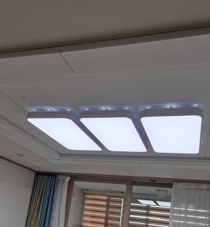 대전 내동 블루밍아파트 LED 거실등 교체, 어둡던 거실을 환하고 깔끔하게! 전등 리폼 모듈 교....