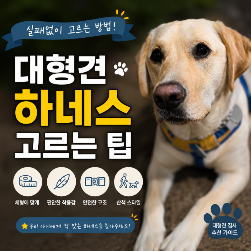 [큰댕꿀팁] 대형견 하네스 고르는 법｜37kg 래브라도 집사의 선택 팁