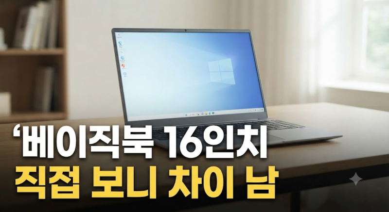 베이직스 노트북 베이직북 16인치 최저가만 보면 놓치는 16GB 512GB 체크포인트 총정리