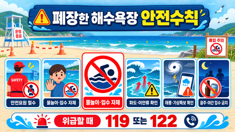2026 전국 해수욕장 폐장일｜8월 25일 이후 물놀이 가능한 곳 총정리