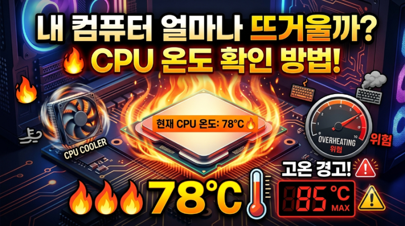 CPU 온도 확인 방법! 내 컴퓨터는 지금 얼마나 뜨거울까? ️