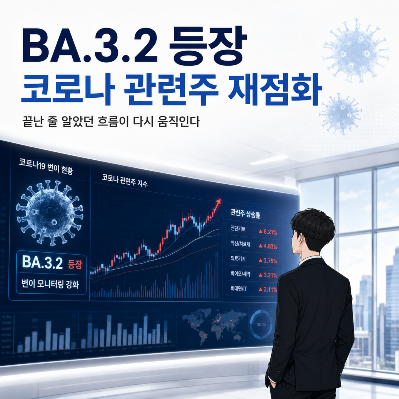 “BA.3.2 등장” 끝난 줄 알았던 코로나 관련주 다시 불붙었다