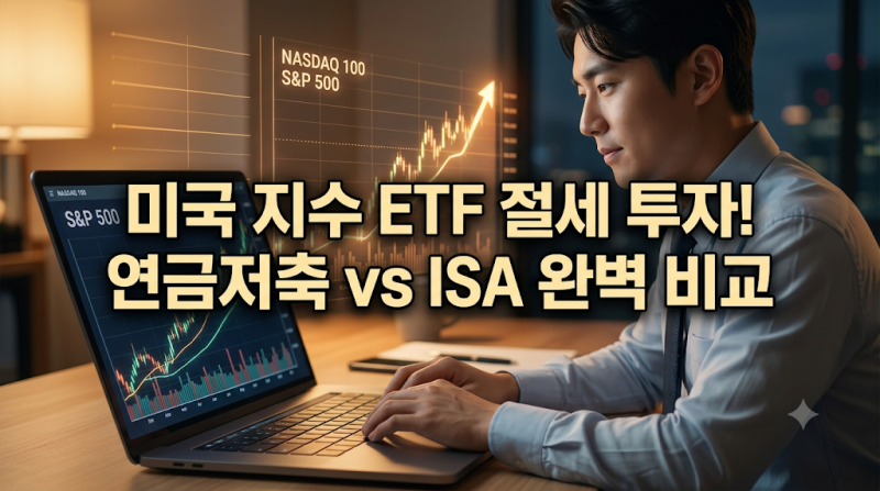 미국 S&P500 vs 나스닥100 ETF 완벽 비교: 연금저축·ISA 계좌로 세금 22% 아끼는 적립식 투자 전략