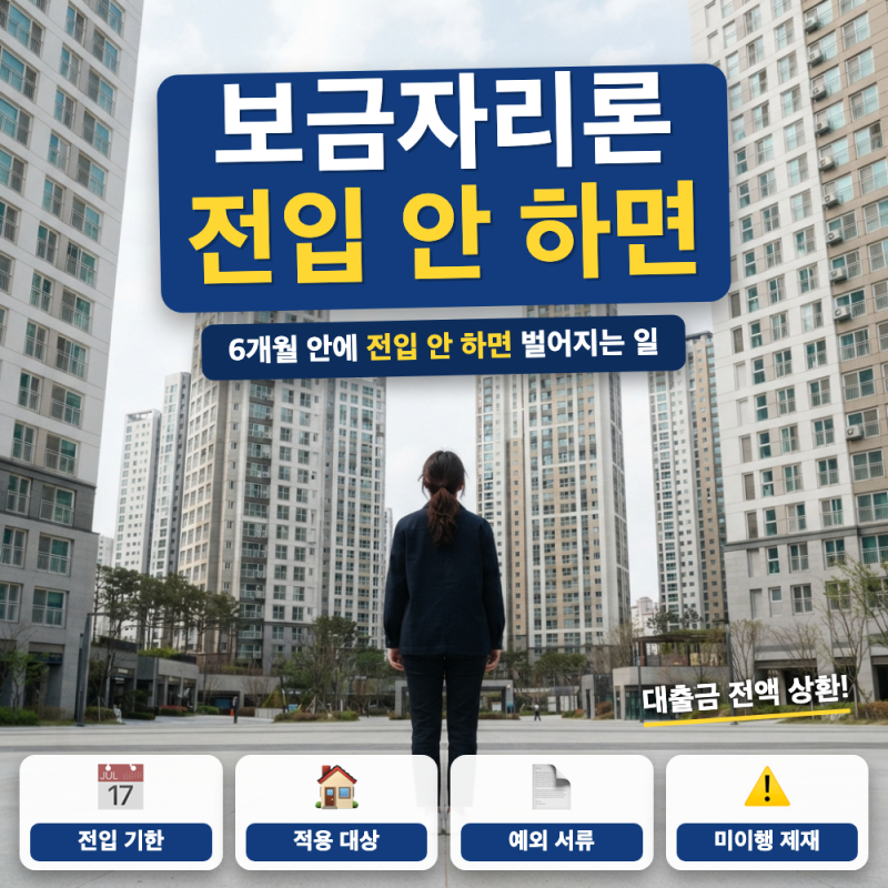 보금자리론 실거주 의무, 전입 안 하면 어떻게 되나요? 전입 기한 안내 (+ 예외 조건, 처분 의....