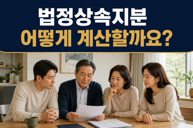 법정상속지분 어떻게 계산할까요? 배우자와 자녀의 상속비율 계산