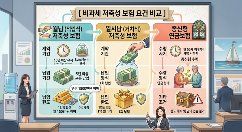 열심히 불린 내 돈, 세금으로 샐까 봐 걱정되시나요? '보험 비과세'의 모든 것 (저축성 & 종신....