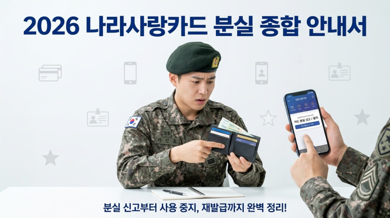 나라사랑카드 분실 총정리 2026 | 분실신고부터 분실 정지, 분실 후 재발급까지 한 번에