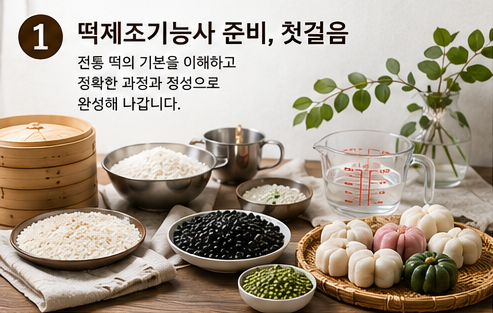 떡제조기능사, 처음 준비한다면 꼭 알아야 할 것들｜시험부터 실기 준비까지 제대로 알아보....
