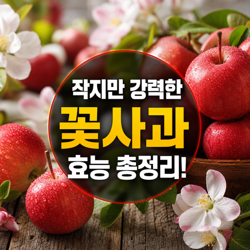 애기사과 꽃사과 효능과 섭취방법 주의 사항 정리