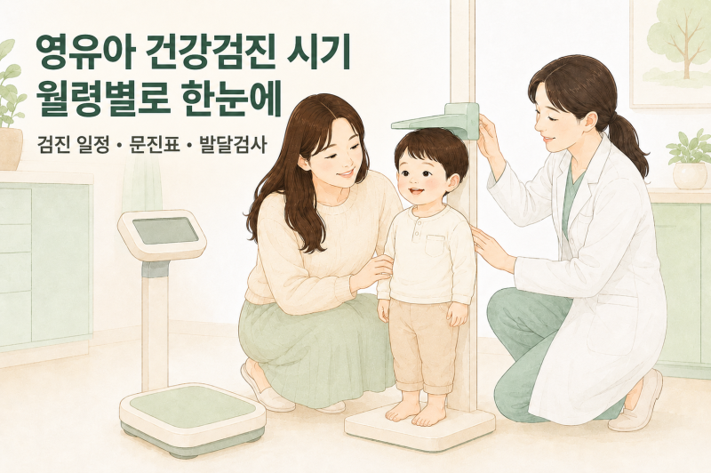 영유아 건강검진 시기 총정리, 월령별 일정과 검사항목 한눈에